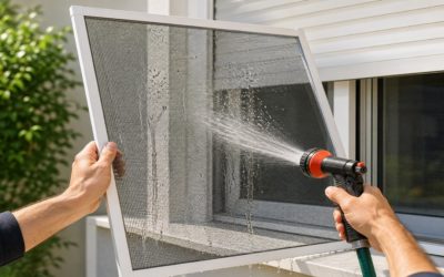 Cómo limpiar y mantener una mosquitera