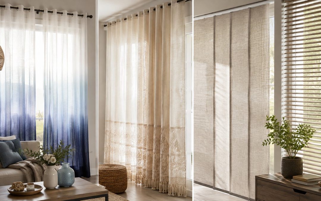 Cortinas decorativas: colores, texturas y detalles