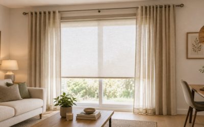 Cortinas y estores juntos: cómo combinarlos
