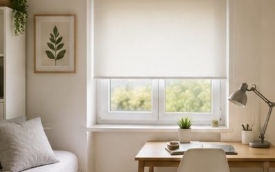 Cortinas y estores para ventanas con poco espacio