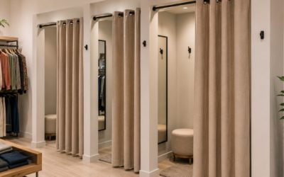 Cortinas para probadores de tiendas: claves para elegirlas